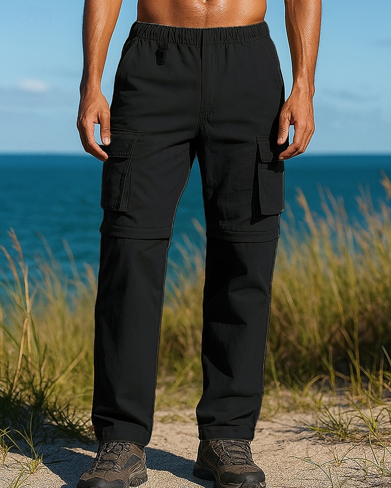 Herren Abzippbare Hosen Wanderhosen Softshellhosen Außen Normale Passform Wasserdicht Winddicht Unterteile Tasche Elastischer Bund Schwarz Armeegrün Camping / Wandern Laufen S M L XL XXL 2025 - $38.99 –P5