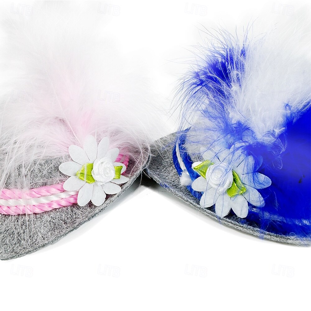 Oktoberfest Veer Hoofdband Alpine Hoed Bavarian Duits München Weiden Dames Carnaval Feest Bierfestival Doek in traditionele stijl 2026 - $15.49 –P2
