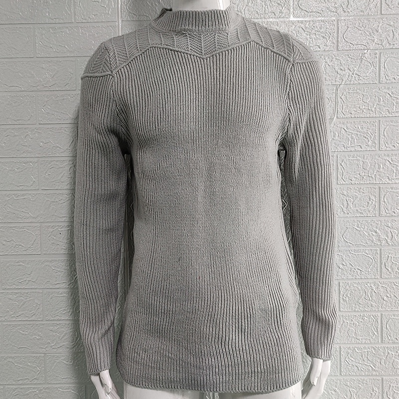 Herren Pullover Strickpullover Gerippt Stricken Normale Oberteile Gestrickt Einfach Rundhalsausschnitt Mode Basic Urlaub Alltagskleidung Bekleidung Herbst Winter Schwarz Grau S M L 2026 - $36.99 –P2
