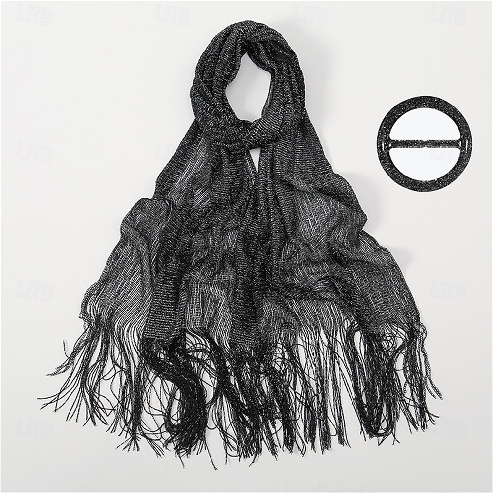sjal og sjal til aftenkjoler - kvinner glitrende bryllup formelt elegant pashminasjal for kvinner 2025 - $23.99 –P9