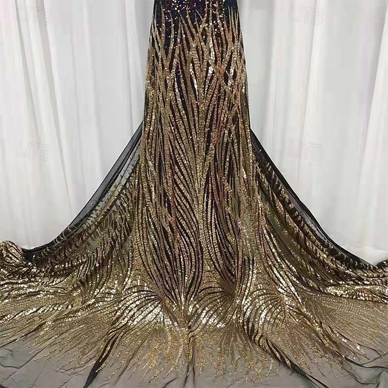 Vestido de noite elegante com apliques de renda e lantejoulas, corte A, comprimento até o chão, manga comprida, decote canoa, cetim com pregas 2025 de 2025 por $149.99 –P5