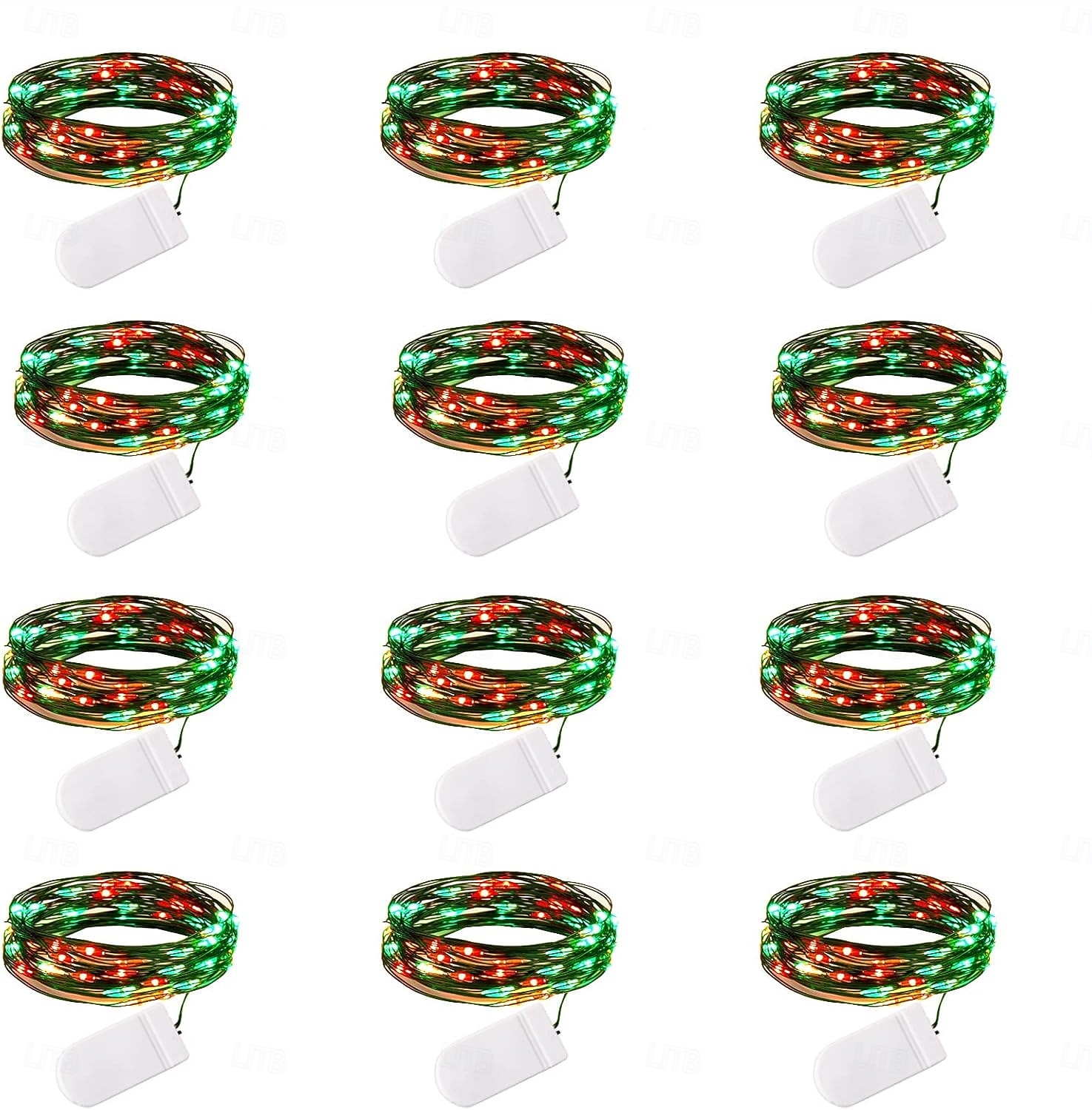 2m Guirlandes Lumineuses 20 LED Blanc Chaud Blanc Rouge Lumières de fil de cuivre Halloween Étanche Vacances Alimenté par piles de 2025 ? $12.99 –P22