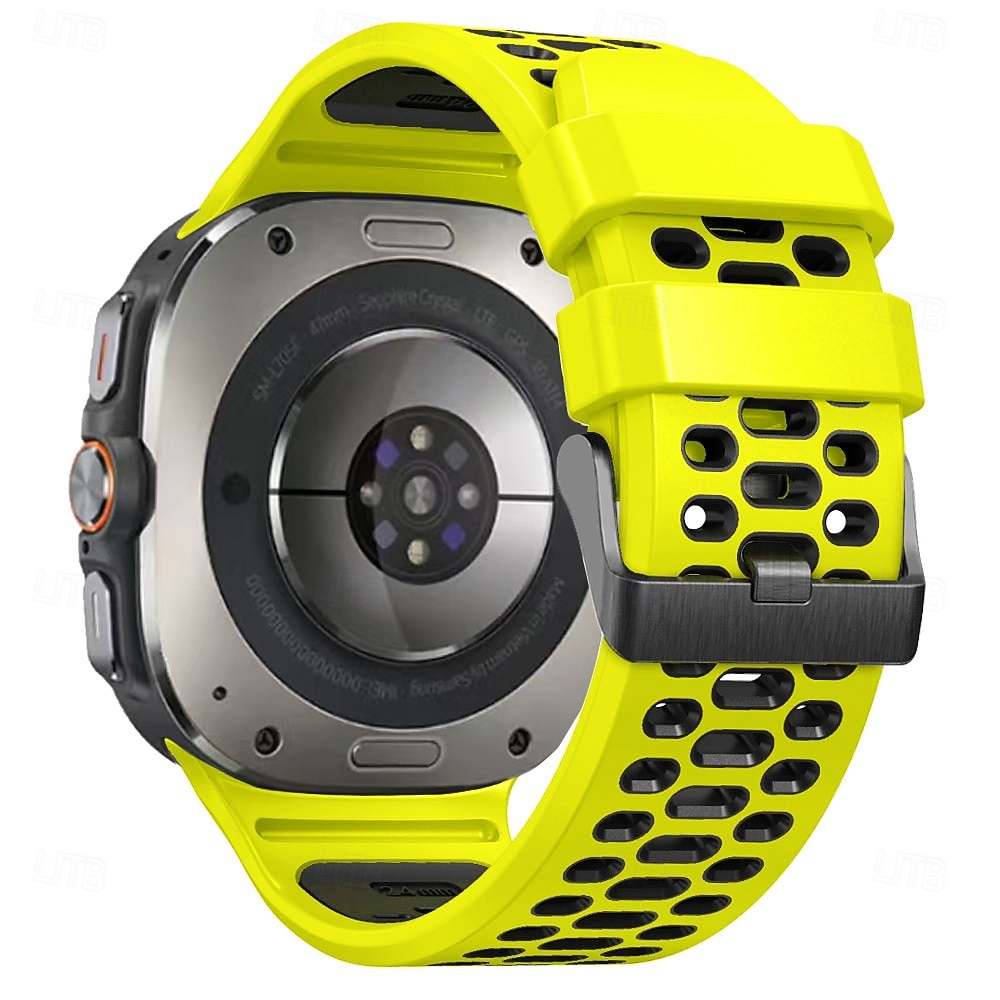 Kellon ranneke varten Samsung Galaxy Katso Ultra Ruostumaton teräs Silikoni Korvaus Hihna Kaksisävyinen Säädettävä Ruostumattomasta teräksestä valmistettu solki Urheiluhihna Ranneke 2026 - $18.99 –P10