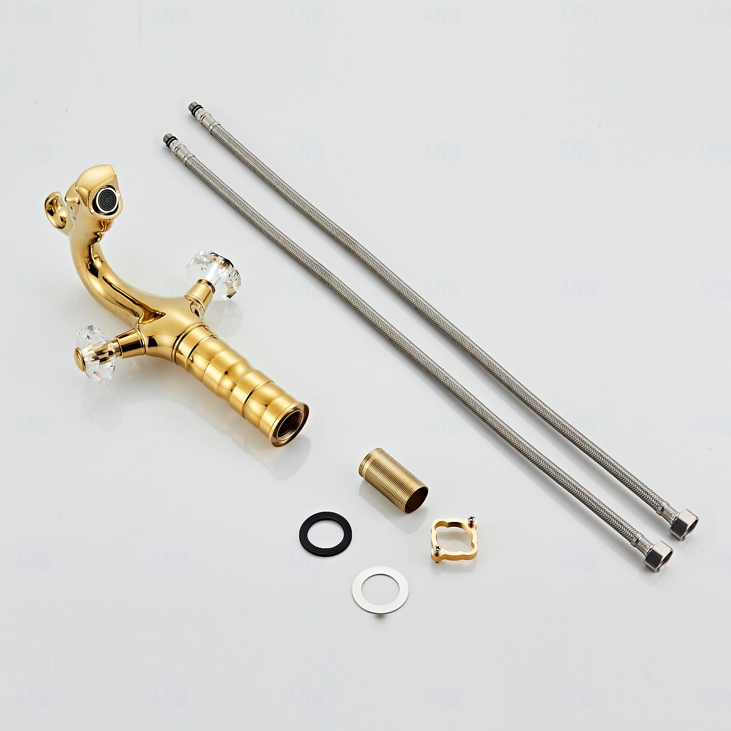 Rubinetto per lavabo - Classico Cromo Set centrale Due maniglie un foroBath Taps del 2026 a $233.19 –P1