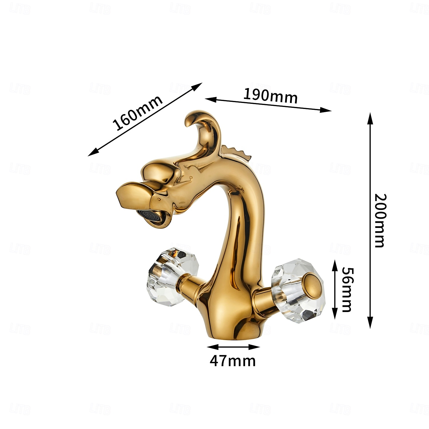 2025年 バスルームのシンクの蛇口 - クラシック 電気メッキ センターセット 二つのハンドルつの穴Bath Taps  コレクション – $121.99 –P2