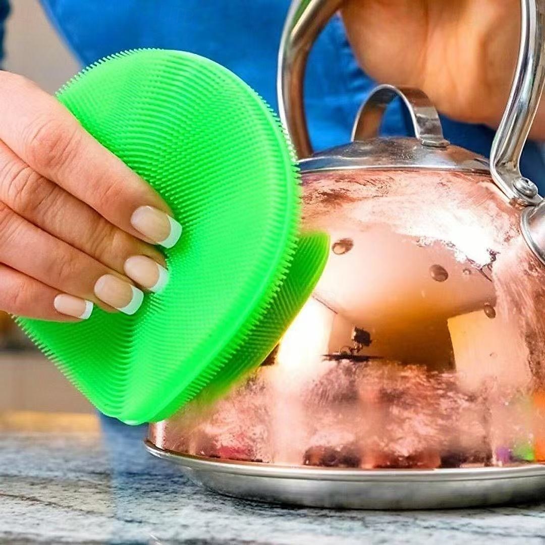 5 stk. silikon multifunksjonell skrubbsvamp, non-stick oljeoppvaskklut, kjøkkenrengjøringsputer for gryter, panner, tallerkener, gjenbrukbare husholdningsskrubber 2025 - $7.99 –P7