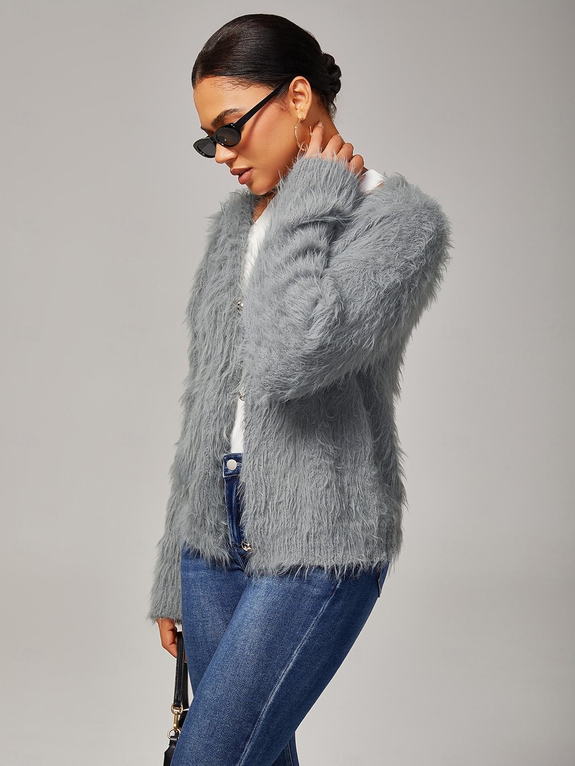 Dame Jeans Full lengde Ankel-lengde Elegant Fritid Mørkeblå Sommer Høst Kryss-sesonger S M L 2025 - $72.99 –P5