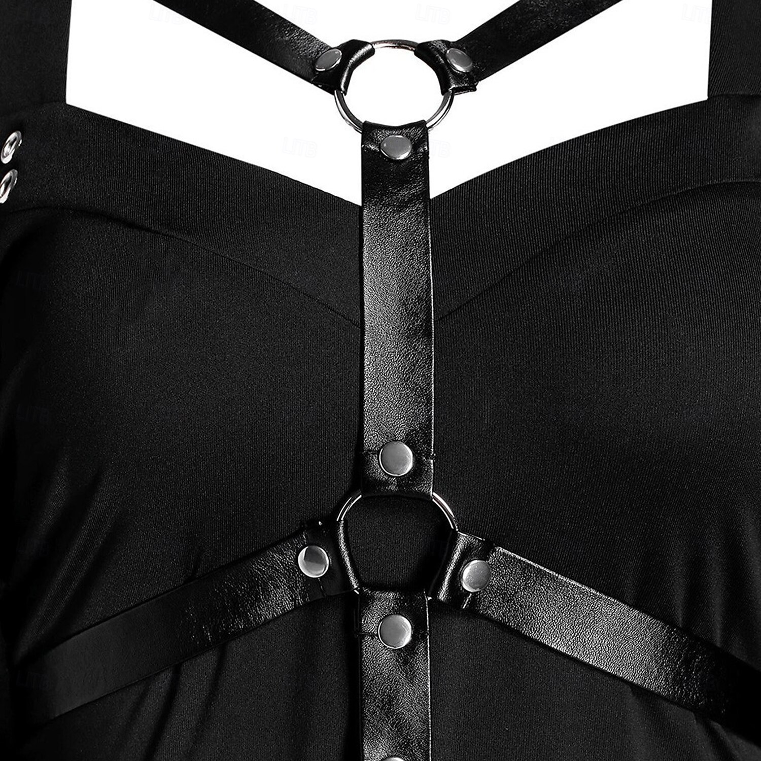 Punk i gotyk Sukienka Dzwon Czarownica Goth Girl Z odsłoniętymi ramionami Asymetryczne obszycie Strój na bal maskowy Damskie Halloween Karnawał Spektakl Impreza Doroślu Sukienka 2025 - $32.99 –P3