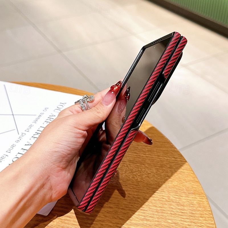 telefono Custodia Per Samsung Galaxy Piegatura a Z 7 Z Fold 6 Z Fold 5 Z Fold 4 Copertura Posteriore Cavalletto Resistente agli urti Retrò TPU Pelle PU del 2025 a $22.99 –P3