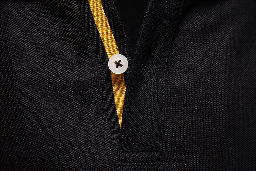 Herre Polo Arbeid Virksomhet Aftæpning Langermet Fritid Bekvem عادي Broderi Fargeblokk Alle årstider Normal Svart Hvit Mørk Marineblå Militærgrønn Lyseblå Polo 2026 - $21.99 –P16