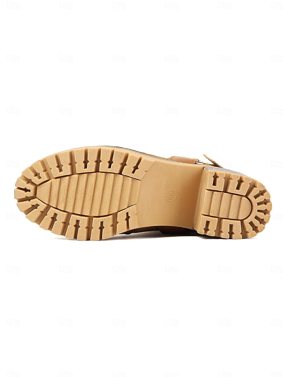 Botas femininas de camurça sintética com punho e fivela de pele de carneiro – botas casuais de inverno com salto grosso para atividades ao ar livre, viagens e looks aconchegantes de 2025 por $59.99 –P3