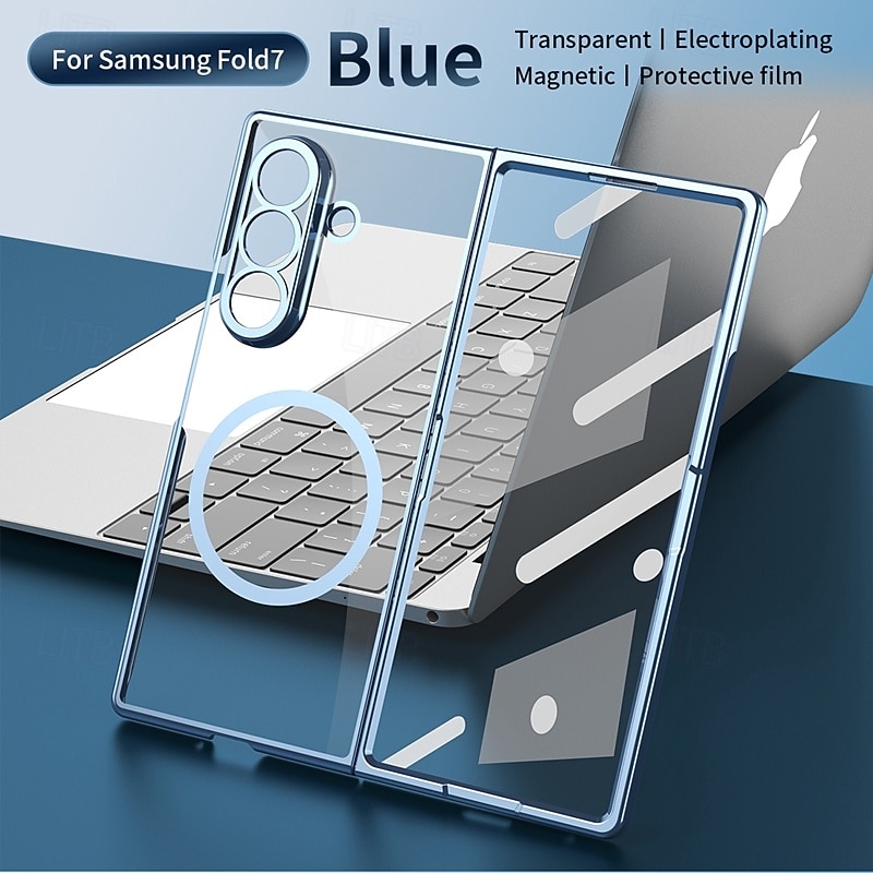 телефон Кейс для Назначение SSamsung Galaxy Z-образный сгиб 7 Z-сгиб 6 Z Fold 5 Z Fold 4 Кейс на заднюю панель Поддержка беспроводной зарядки Защита от удара Ретро Покрытие ПК 2025 - $16.99 –P11