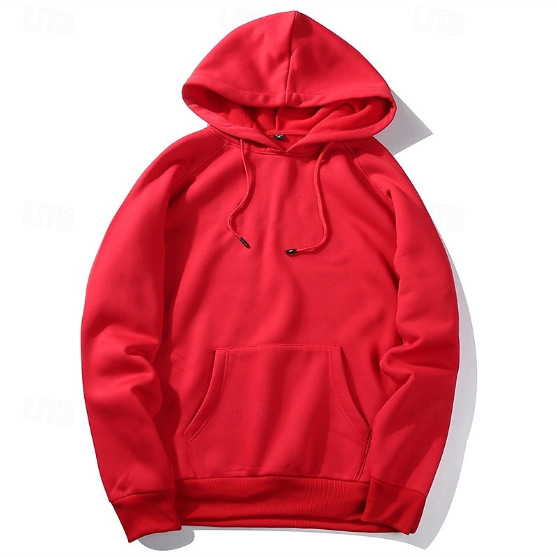 Homens Moletom Moletom de lã Adamascado Preto Branco Amarelo Verde Tropa Com Capuz Tecido Com Cordão Bolsos Desportos e Ar livre Diário Feriado Poliéster Roupa de rua Básico Casual Outono Inverno de 2025 por $21.99 –P4