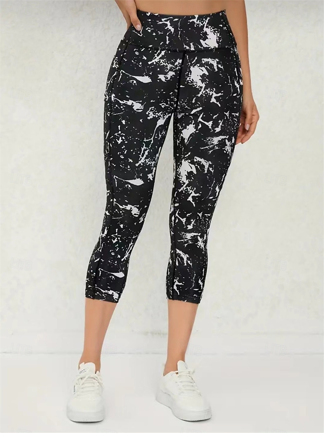 Femmes Pantalon de yoga Poches Latérales Lifting des fesses Contrôle du ventre Taille haute Pilates Entraînement en salle Course Collants Leggings Capri Bas Imprimé Noir + Rose + Vert Noir Blanche de 2025 ? $8.99 –P2