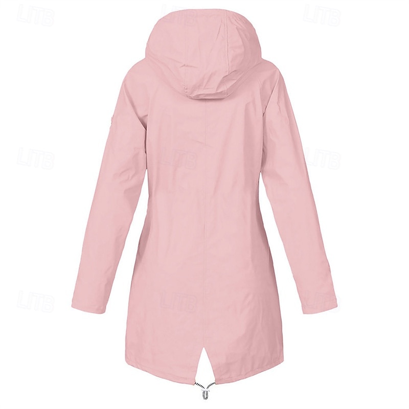 Femmes Trench Chaud Confortable Fermeture éclair Avec Poches Mode Extérieur Uni Sortir Week-end Fermeture éclair Régulier À capuche Coupe régulière manche longue Vêtements d'extérieur Jaune Rose de 2025 ? $28.99 –P8
