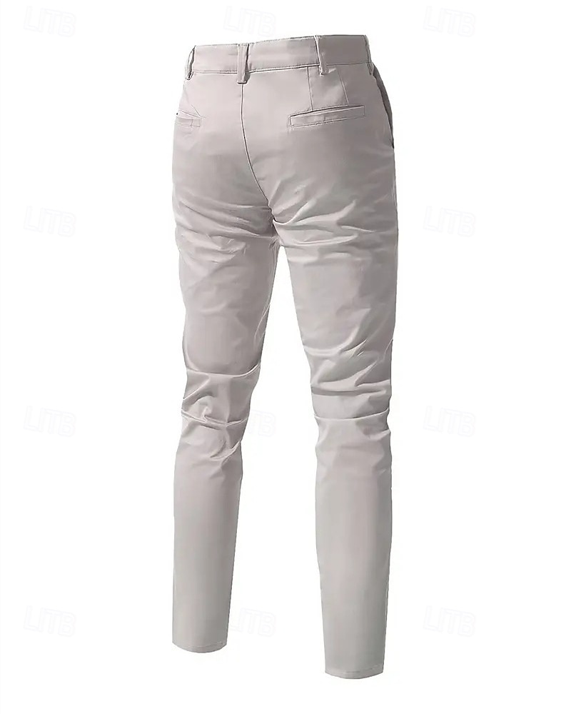 Per uomo Pantaloni Chinos Pantaloni plissettati Tasca Bottoni Semplice Comodità Formale Feste Lavoro Moda Stile Classico Nero Vino Micro-elastico del 2025 a $26.99 –P16