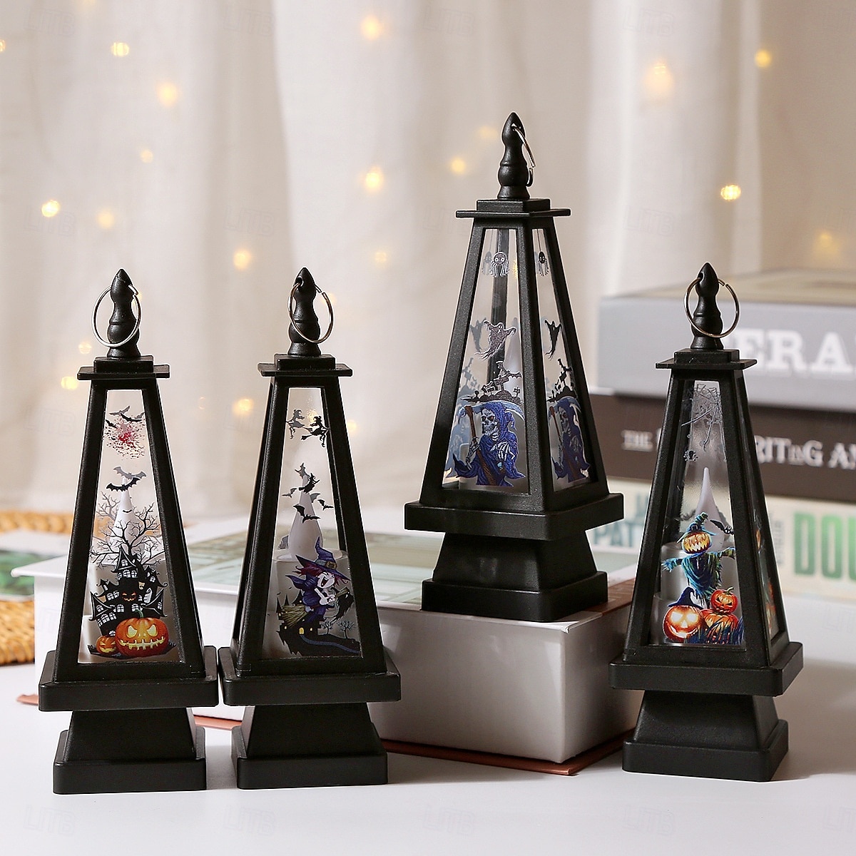 1 kpl 16 * 5,5 cm halloween-koriste led-tuulivalo kynttilävalo sisä- ja ulkokäyttöön juhlakoriste-esinevalo 2025 - €4.3 –P6