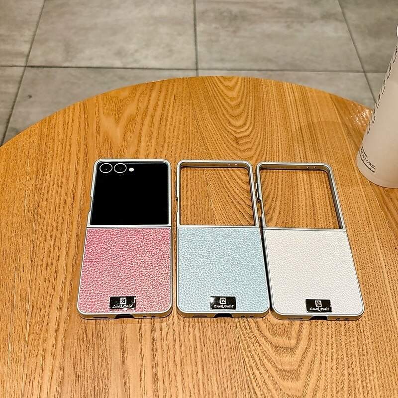 телефон Кейс для Назначение SSamsung Galaxy Z-флип 7 Z-флип 6 Z Flip 5 Z Flip 4 Кейс на заднюю панель Защита от удара Ретро ТПУ Кожа PU 2025 - $11.99 –P15