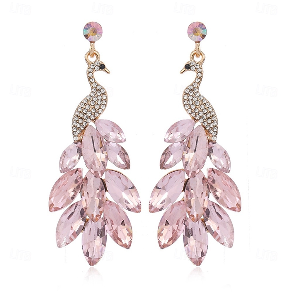 Boucle d'Oreille Créoles Le style rétro Poire Goutte ancien Mode Déclaration Des boucles d'oreilles Bijoux Rose foncé / Turquoise / Rose clair Pour Mariage Soirée Fête 1 Paire de 2025 ? $9.99 –P10