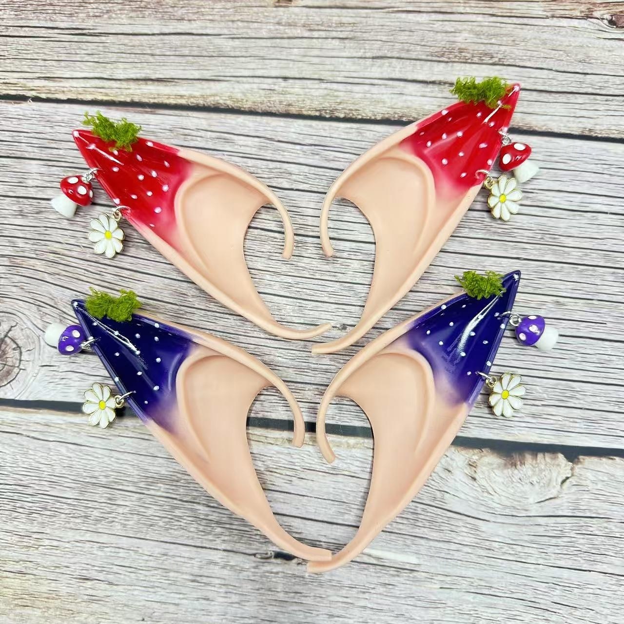 Elf předvečer Všech svatých Ear Cuffs Dětské Dospělé Dámské Dívčí Vánoce předvečer Všech svatých Výkon Párty Jednoduché Halloweenské kostýmy Oblékněte se 2025 - $15.49 –P2