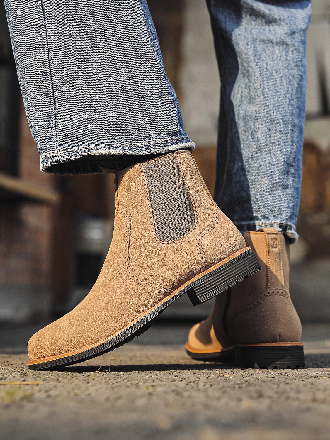 bottines Chelsea pour hommes, bottines à enfiler pour un style urbain décontracté et des tenues de tous les jours de 2025 ? $42.99 –P5