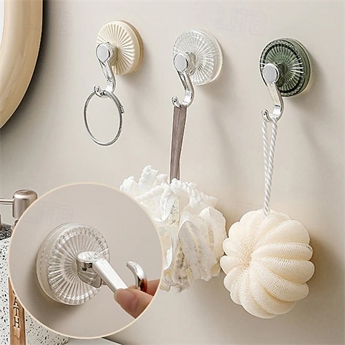 4 stk kraftige sugekoppkroker, luksuriøse baderomskroker uten boring, kraftige vakuumkroker for håndkle, badekåpe, kjøkken og dørheng 2026 - $16.99 –P2