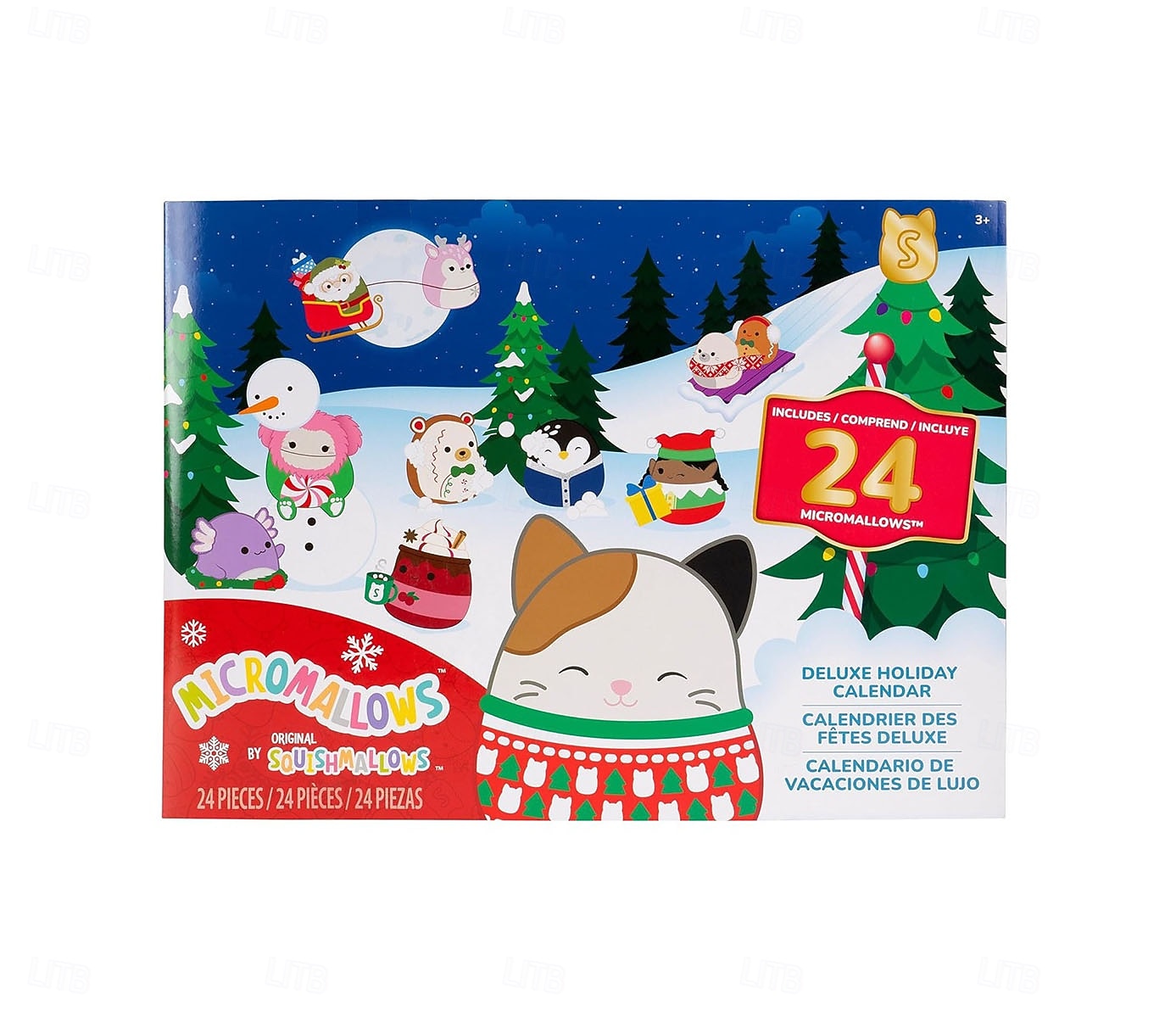 Χριστουγεννιάτικο ημερολόγιο advent micro-mallows λούτρινο για τις γιορτές 24 ημέρες έκπληξης μαλακά λούτρινα ζωάκια για την αντίστροφη μέτρηση των Χριστουγέννων χαριτωμένα μαλακά λούτρινα σετ δώρου για κορίτσια, εφήβους και συλλέκτες 2025 - $26.99 –P3