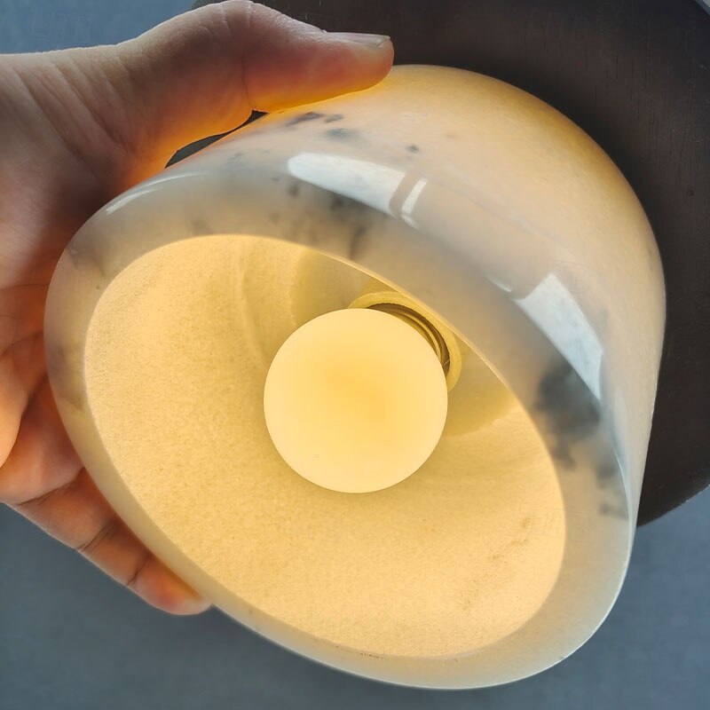 2026年 芸術的な大理石の球体ペンダントライト、木製の温白色ライト、E29調節可能なチェーン  コレクション – $115.99 –P11