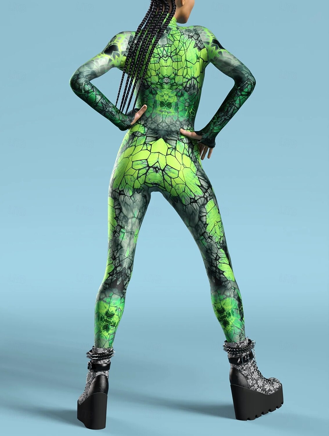 Mønstrede Zentai-drakter Cosplay kostyme Kroppsdrakt Printer Karnevalskostyme heldekkende drakter Herre Dame Gutt Sexy kostyme Halloween Kostyme til Ytelse Fest Maskerade Barne Voksne 2025 - $29.99 –P2
