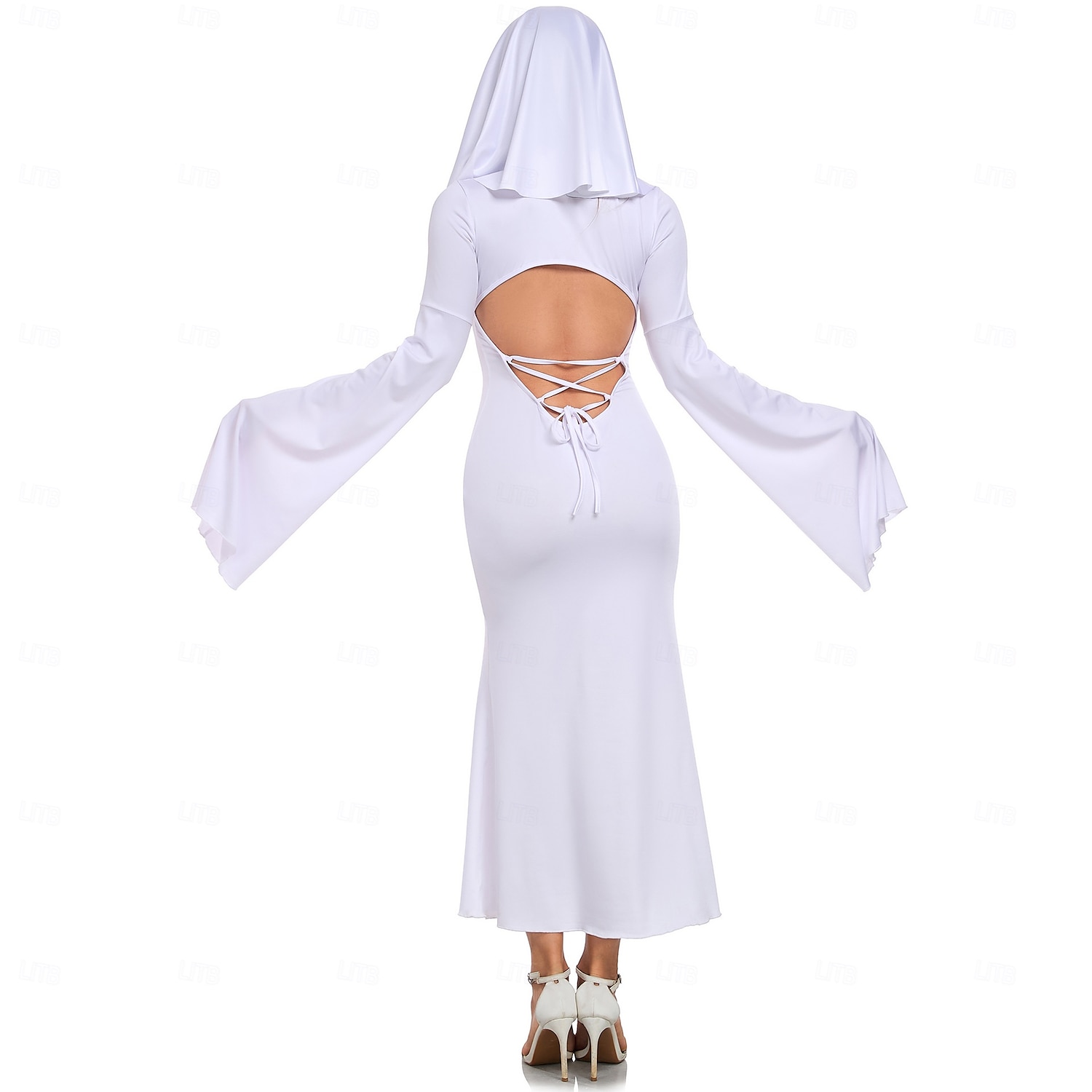 Duch Strašidelná nevěsta předvečer Všech svatých Šaty Cosplay kostým předvečer Všech svatých Dospělé Dámské předvečer Všech svatých Karneval Výkon Plesová maškaráda Jednoduché Halloweenské kostýmy 2025 - $40.99 –P8