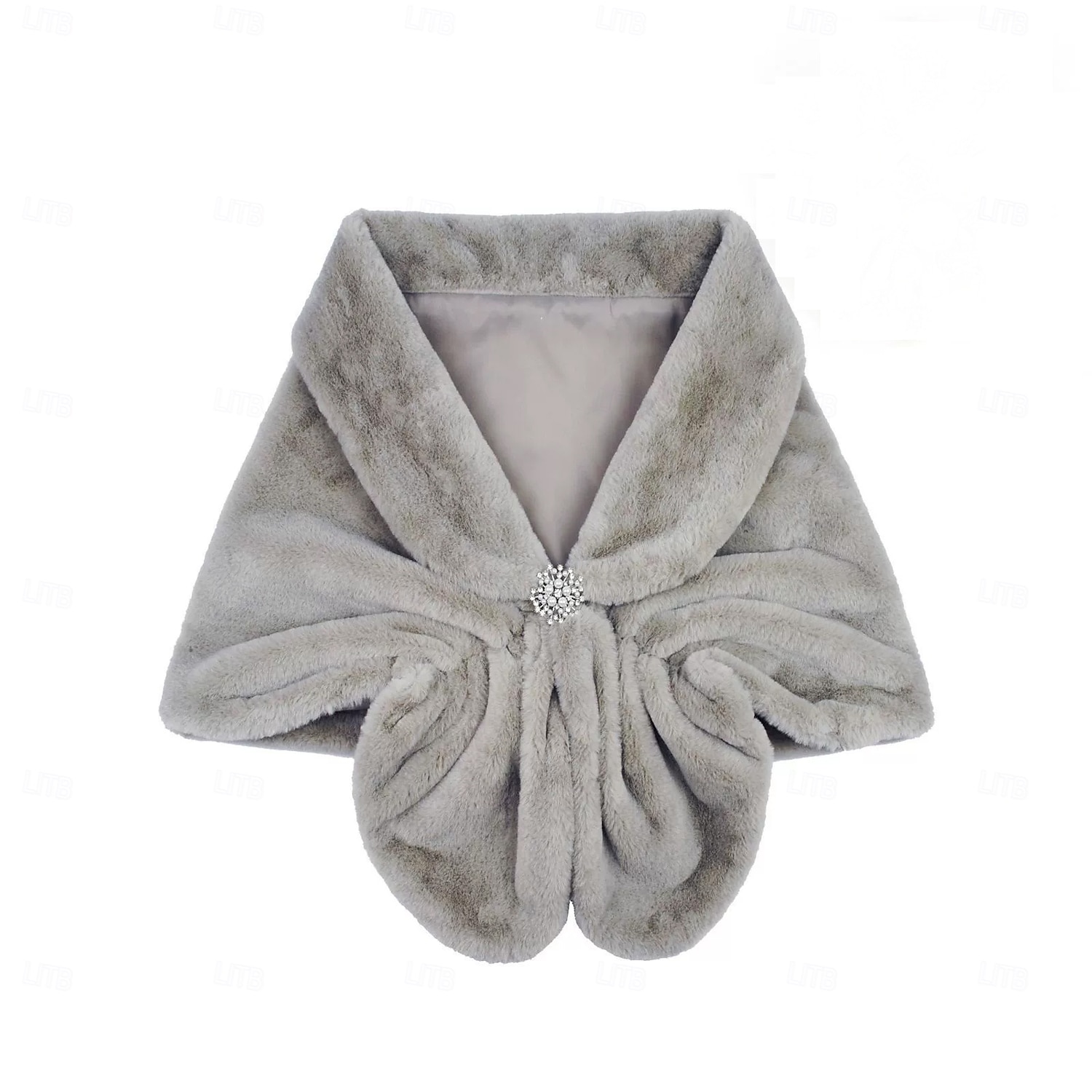 Shrug Elegant Vintage Half Sleeve Faux Fur Wedding Wraps With Pure Color For Wedding Spring 2026 - $34.99 –P5