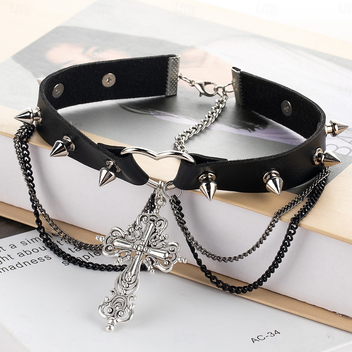 Punk a gotika Náhrdelník Choker Křížový přívěsek pavoučí síť Maškarní kostým Dámské předvečer Všech svatých Karneval Výkon Párty Ležérní Dospělí Náhrdelníky Celý rok 2025 - $15.49 –P8