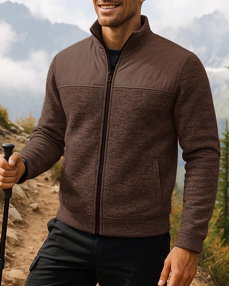 Муж. Куртка для туризма и прогулок Спортивная куртка На открытом воздухе Термальные Походная одежда Походная одежда Зима Осень Верхняя часть Походы / туризм / спелеология Бег Пэчворк 2026 - $19.99 –P6