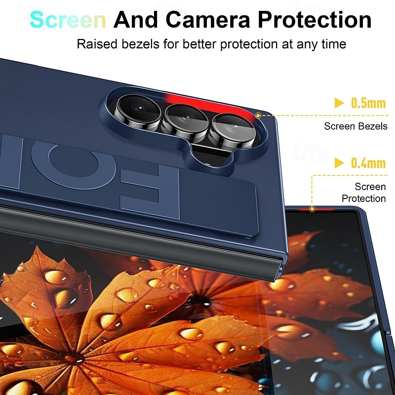 Phone Case For Samsung Galaxy Z Fold 7 Z Fold 6 Z Fold 5 Z Fold 4 Back Cover with Wrist Strap Shockproof Retro Silicone 2025 - $13.99 –P3