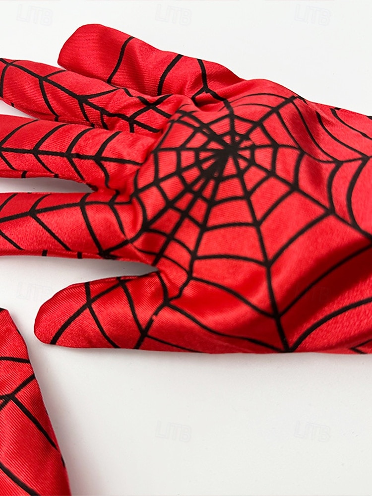 Gants d'Halloween en toile d'araignée pour homme – accessoire de costume de cosplay extensible pour fête, jeu de rôle et vie nocturne de 2025 ? $11.99 –P5