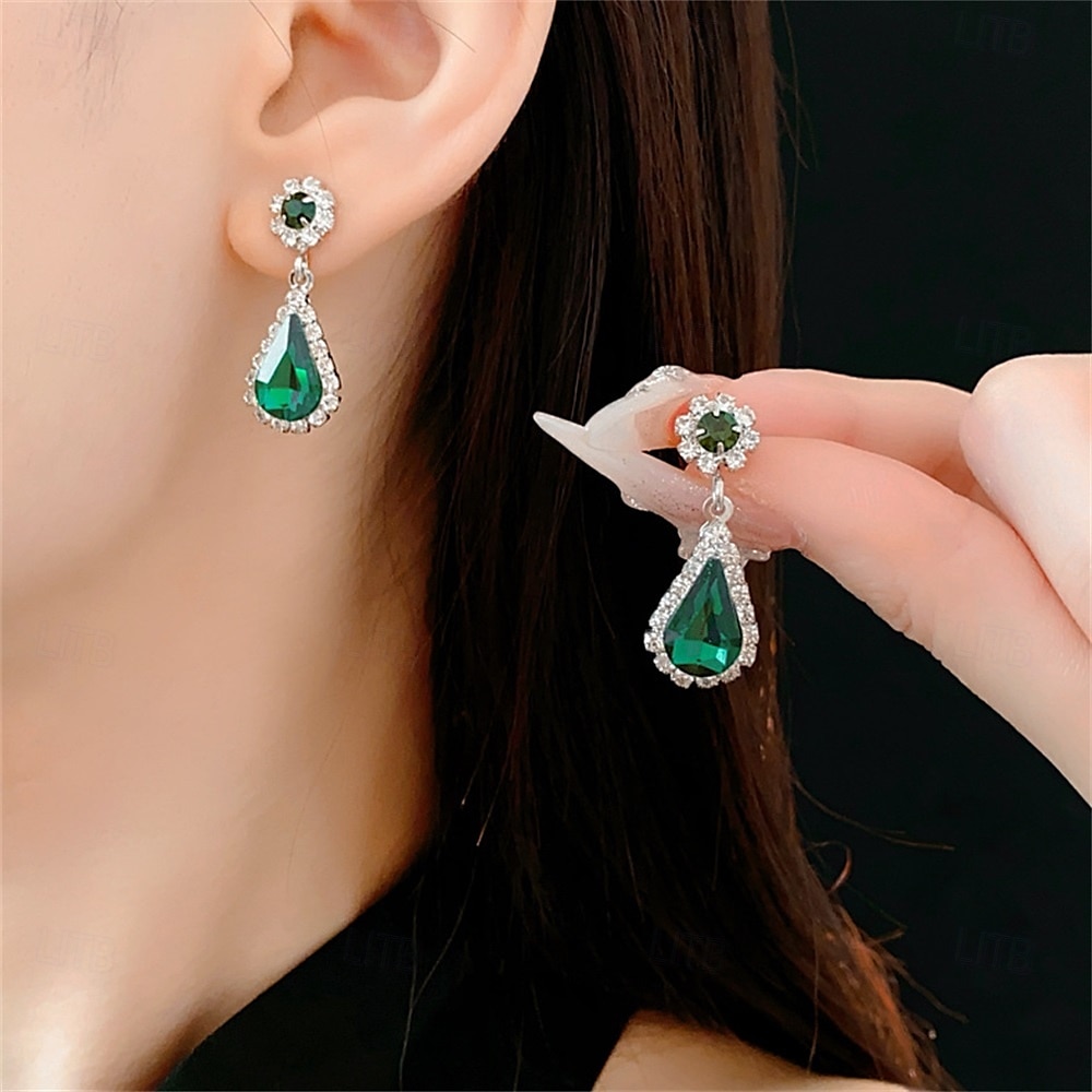 Набор украшений 2 Черный Цирконий Хром Серьги Ожерелья Жен. Элегантный стиль Винтаж Мода Старинный Классический Комплект ювелирных изделий Назначение Свадьба Для вечеринок День Святого Валентина 2026 - $14.99 –P8