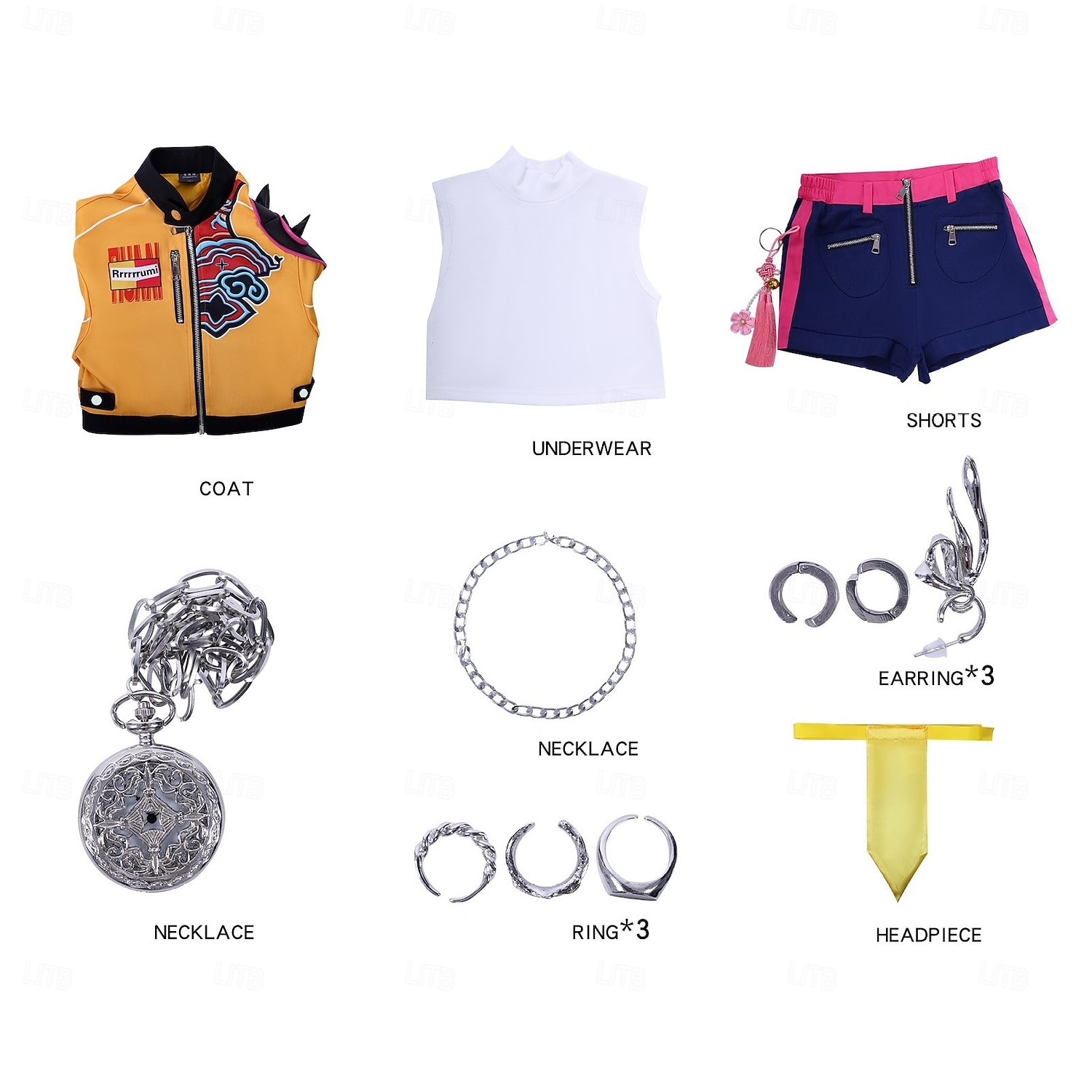 Lovci démonů z K-Popu Rúmí Zoey Cosplay kostým Cosplay Paruky Cosplay kostým Filmové kostýmy for Dívčí Dětské předvečer Všech svatých Den dětí Plesová maškaráda 2025 - $80.99 –P2
