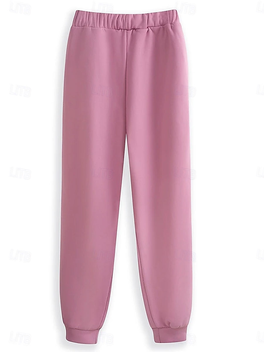 Damen Elegant Warm Mode Zweiteilige Sets Trainingsanzug Hosen-Sets Langarm Bischofsärmel Rundhalsausschnitt Grafik Buchstabe Druck Outdoor Urlaub Täglich Rosa Blau Grau Frühling Normale Passform 2025 - $41.99 –P4