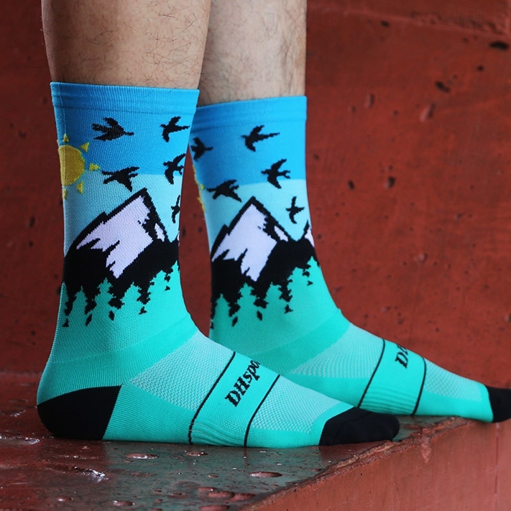 Calcetines Calcetines Ciclismo Calcetines de bicicleta Calcetines deportivos Calcetines atléticos Camping / Senderismo Senderismo Ejercicio al Aire Libre Bicicleta / Ciclismo Alta elasticidad Cómodo 2025 - $12.99 –P6