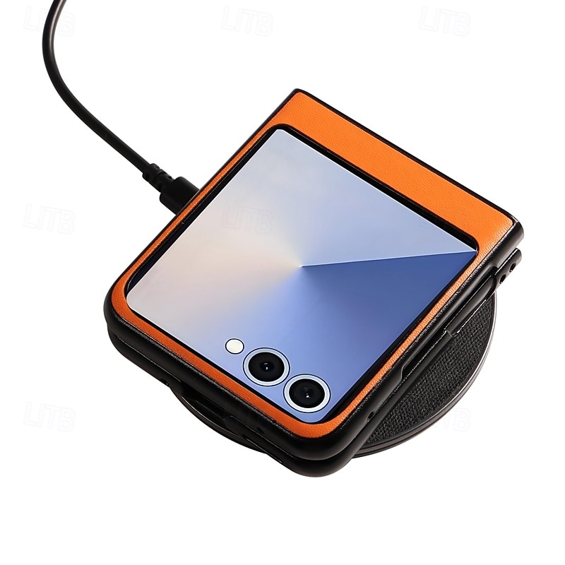 telefono Custodia Per Samsung Galaxy Z Flip 7 Z Flip 7 FE Z Flip 6 Z Flip 5 Copertura Posteriore Resistente agli urti Retrò TPU Pelle PU del 2025 a $9.99 –P11