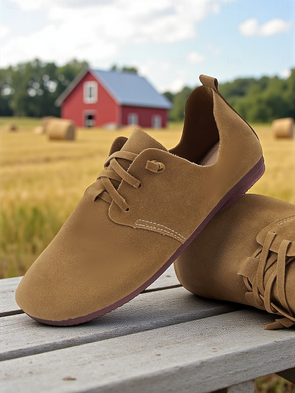 sapatilhas casuais femininas marrons com cadarço – sapatos leves e largos para caminhadas no campo, marrons e uso diário de 2025 por $19.99 –P3