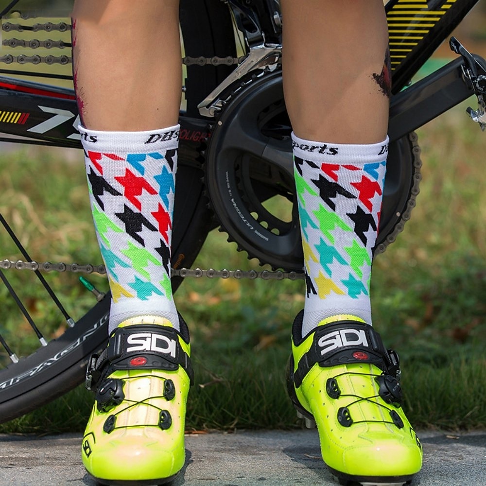 Calcetines Calcetines Ciclismo Calcetines de bicicleta Calcetines deportivos Calcetines atléticos Camping / Senderismo Senderismo Ejercicio al Aire Libre Bicicleta / Ciclismo Alta elasticidad Cómodo 2025 - $11.49 –P7