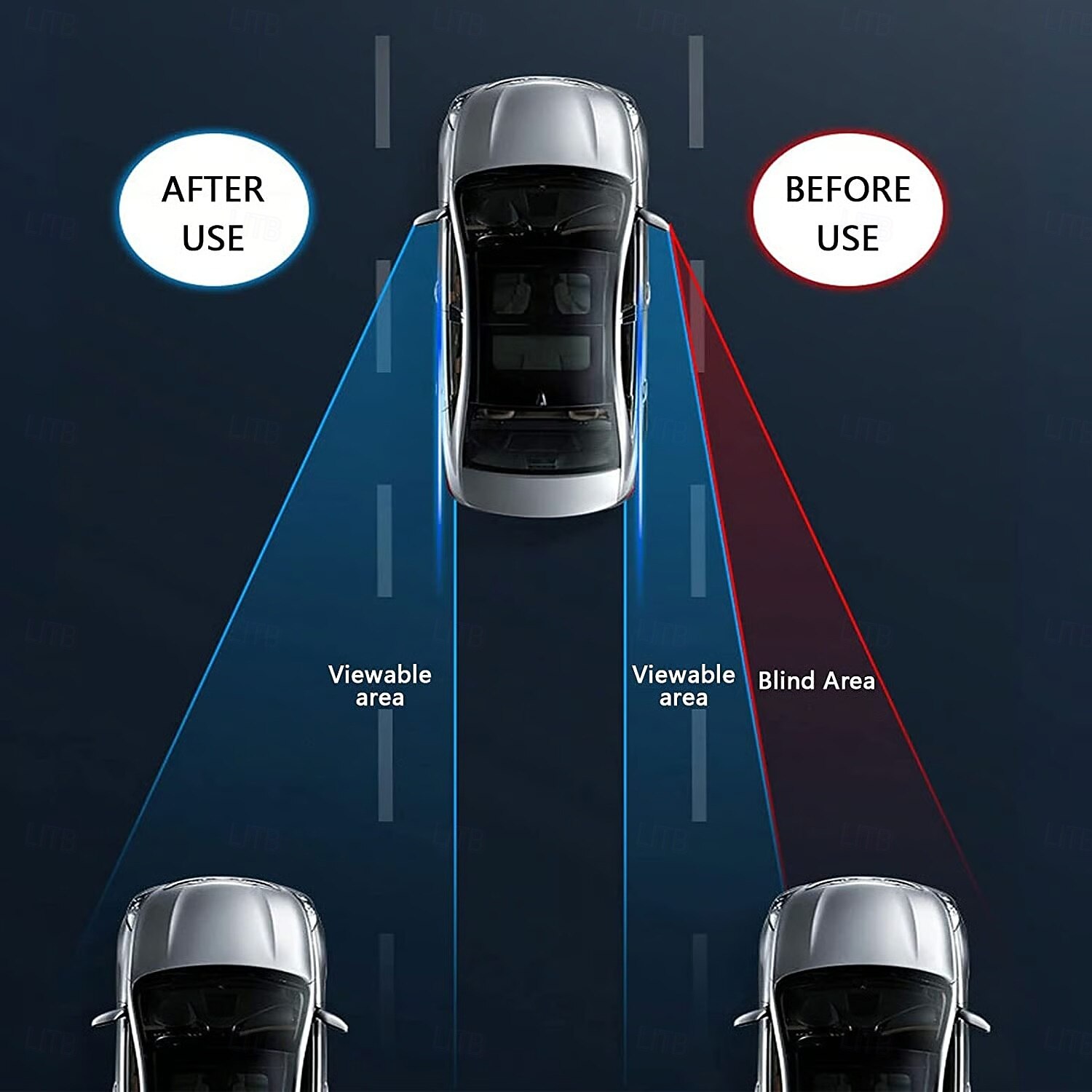 Espejo retrovisor para punto ciego de coche, 2 unidades, ajustable a 360 grados, gran angular, con ventosa, universal, redondo, auxiliar, para conducción, seguridad y estacionamiento. 2025 - $6.99 –P3