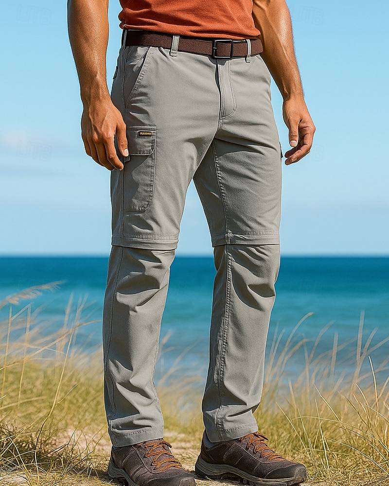 Herren Abzippbare Hosen Wanderhosen Softshellhosen Frühling Herbst Außen Normale Passform Wasserdicht Winddicht Unterteile Tasche Schwarz Armeegrün Camping / Wandern Laufen S M L XL XXL 2026 - $34.99 –P1