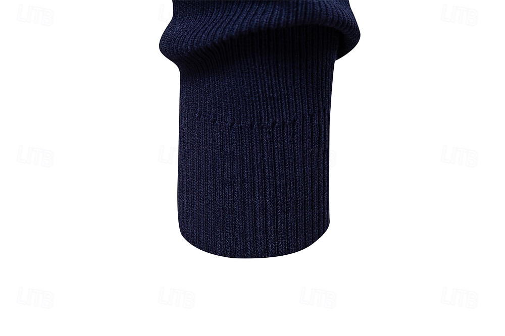Herre Pullover genser Vaffelstruktur Strikke Crewneck عادي Crew-hals Årgang Kul Skole Feriereise Klær Raglan Ermer Vår Høst Mørk Marineblå Kakifarget S M L 2026 - $35.99 –P29