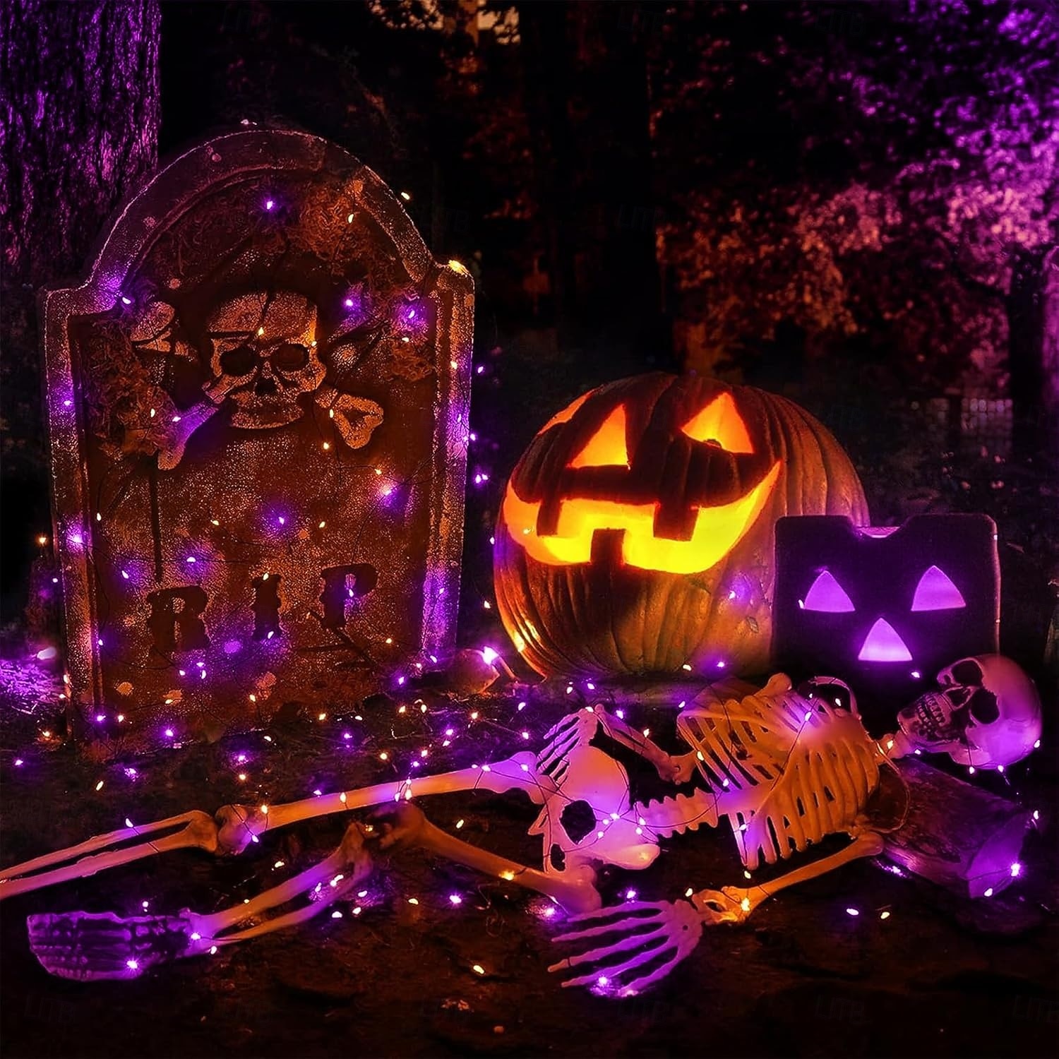 2 ks 10M/33FT 100 LED Korálky Venkovní IP44 Voděodolné Solární Fairy Světelný Řetěz Halloween Svatební Valentýna Dvůr Trávník Zahrada Festivalová Atmosféra Dekorace Měděný Drát Světlo 2026 - $14.49 –P8