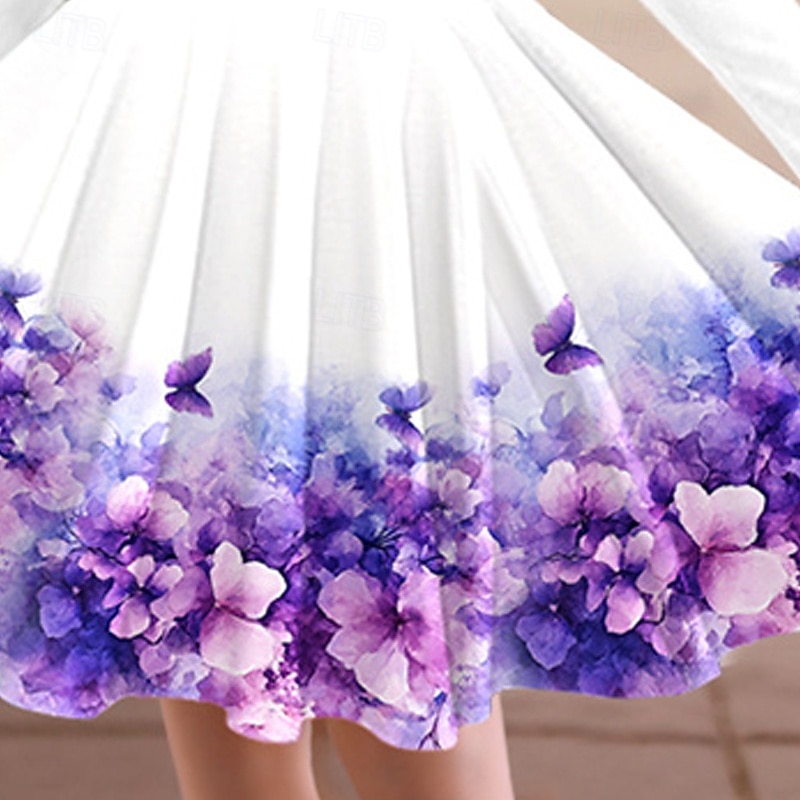 Mädchen' 3D Blumen Kleid Langarm Sommer Frühling Urlaub Täglich Ferien Prinzessin Schön Süß Kinder 4-12 Jahre Freizeitkleid A Linie Kleid Knielang Normale Passform 2026 - MXN $309.36 –P3