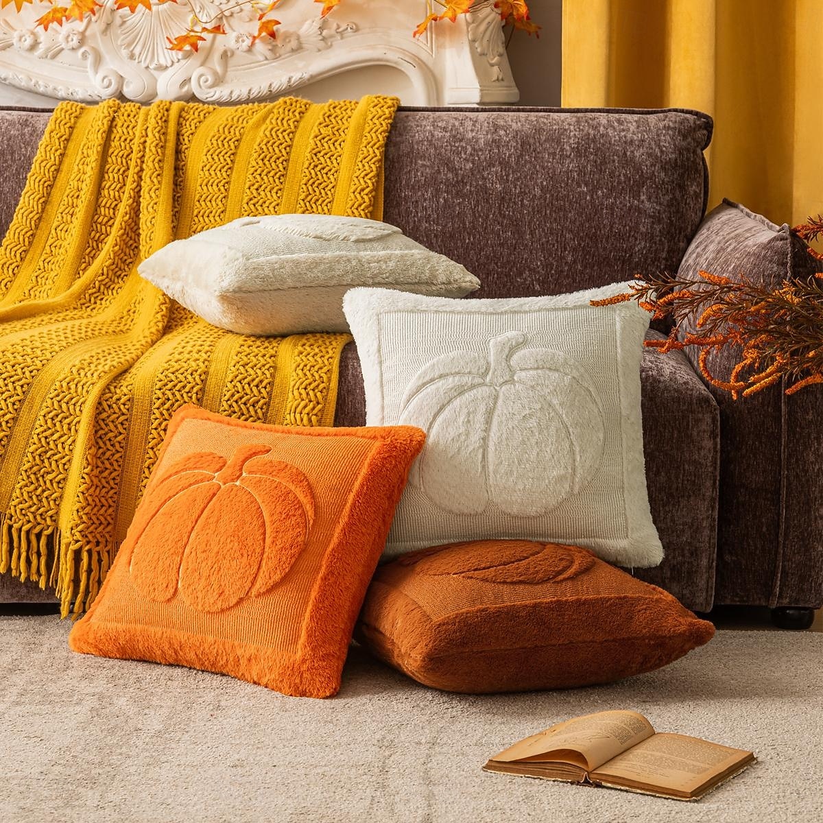 1 штук Полиэстер Наволочка, Однотонный Пастораль Квадратный Молния традиционный классический 2026 - $21.99 –P7