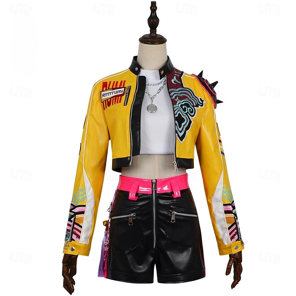 Kpop-inspiriert Von koreanischen Idolen inspiriert Idol Popstar Kostüm Festkleidung Virtuelles Idol for Damen Erwachsene Halloween Karneval Leistung Comic-Konzert Anime Expo 2026 - $155.99 –P3