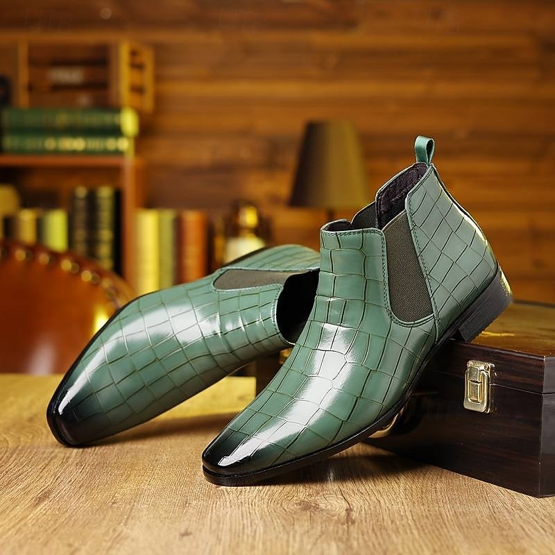 Chelsea-Stiefel für Herren, Business-Casual-Stiefeletten zum Hineinschlüpfen für Büro und Alltag 2026 - $54.99 –P6